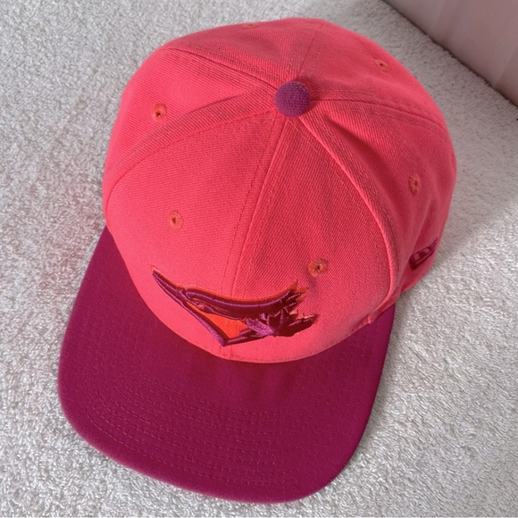 New Era Hot Pink Toronto Blue Jays Snap Back Baseball Cap Hat - Picture 8 of 16